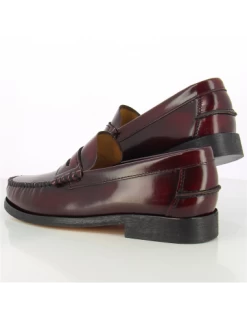 Hylton Mocassin Homme 81960-02 Cuir Bordeaux -Magasin De Chaussures spumuki 5