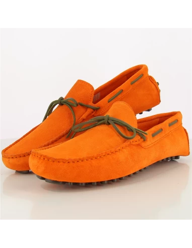 Hylton Mocassin Homme 80876-08 Daim Orange 4 Hylton Mocassin Homme 80876-08 Daim Orange – Image 2