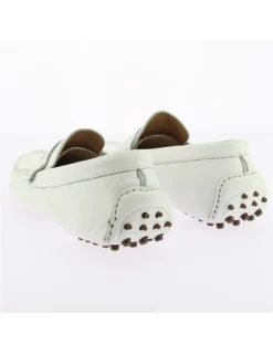 Hylton Mocassin Homme 82985-03 Cuir Blanc -Magasin De Chaussures stacos 8