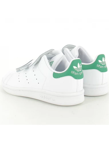 Adidas Sneakers Enfant Stan Smith Cf Cuir Blanc Vert 7 Adidas Sneakers Enfant Stan Smith Cf Cuir Blanc Vert – Image 5