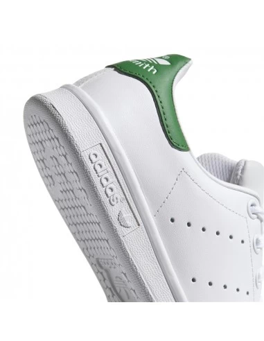 Adidas Sneakers Mixte Stan Smith J Cuir Blanc Vert 5 Adidas Sneakers Mixte Stan Smith J Cuir Blanc Vert – Image 3