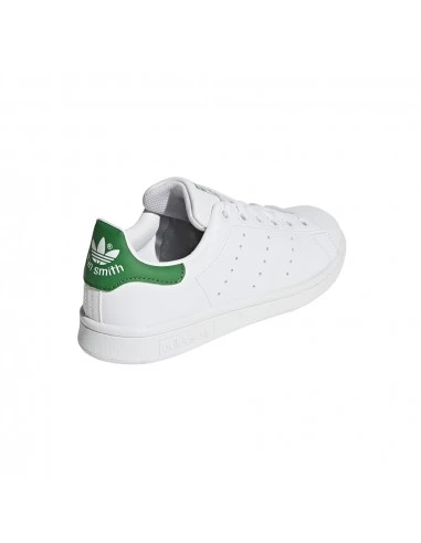 Adidas Sneakers Mixte Stan Smith J Cuir Blanc Vert 7 Adidas Sneakers Mixte Stan Smith J Cuir Blanc Vert – Image 5