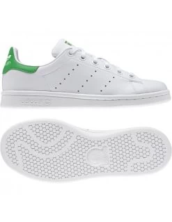 Adidas Sneakers Mixte Stan Smith J Cuir Blanc Vert 15 Adidas Sneakers Mixte Stan Smith J Cuir Blanc Vert -Magasin De Chaussures stansmithj 27 m20605 6