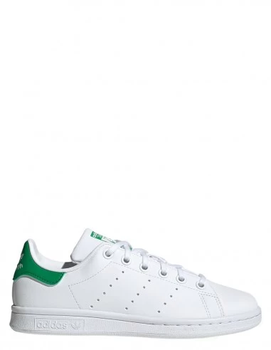 Adidas Sneakers Mixte Stan Smith J Cuir Blanc Vert 3 Adidas Sneakers Mixte Stan Smith J Cuir Blanc Vert