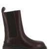 Ash Bottines Chelsea Femme Storm Cuir Bordeaux -Magasin De Chaussures storm