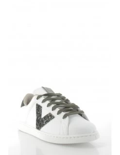 Victoria Baskets De Ville Blanc Tennis Vegan -Magasin De Chaussures tenis piel vegana detalle glitter 1