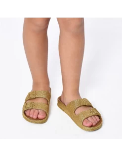 Cacatoes Claquettes Enfant Trancoso Kids Gold -Magasin De Chaussures trancosokids 2