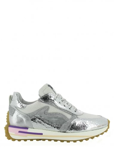 Semerdjian Baskets De Ville Femme Tyla 7875 Cuir Argenté/violet 3 Semerdjian Baskets De Ville Femme Tyla 7875 Cuir Argenté/violet