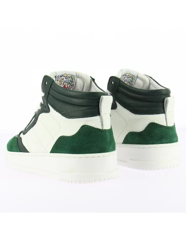 Semerdjian Baskets Montantes Femme Vale 8406 Cuir Blanc/vert 6 Semerdjian Baskets Montantes Femme Vale 8406 Cuir Blanc/vert – Image 4