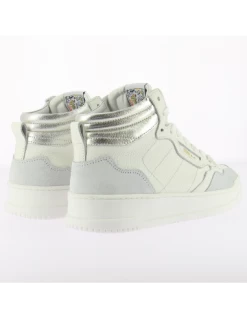 Semerdjian Baskets Montantes Femme Vale 8409 Cuir Blanc/argenté -Magasin De Chaussures vale 8409 semerdjian 2