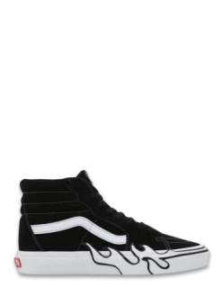 Vans Sneakers Montantes Femme Mixte Ua Sk8-hi Flame Suede Noir
