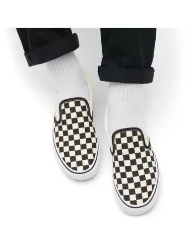 Vans Sneakers Enfant Uy Classic Slip-on Checkerbord Rose/noir 7 Vans Sneakers Enfant Uy Classic Slip-on Checkerbord Rose/noir – Image 5