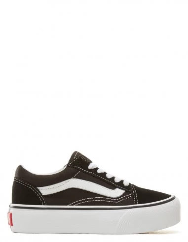 Vans Sneakers Compensées Enfant Old Skool Platform Noir 3 Vans Sneakers Compensées Enfant Old Skool Platform Noir