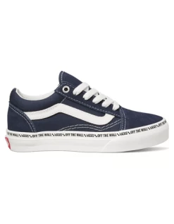 Vans Sneakers Enfant Uy Old Skool Mini Bleu -Magasin De Chaussures vn0a7q5f4m0 vans 3