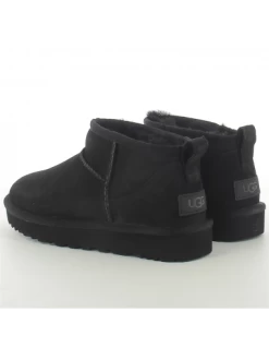 Ugg Boots Femme Classic Ultra Mini Daim Noir -Magasin De Chaussures w classic ultra mini 8