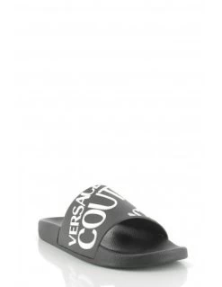 Versace Claquettes Homme Slide Noir/blanc -Magasin De Chaussures ya3sq171352 899 versace 1