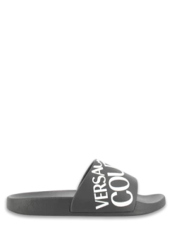 Versace Claquettes Homme Slide Noir/blanc