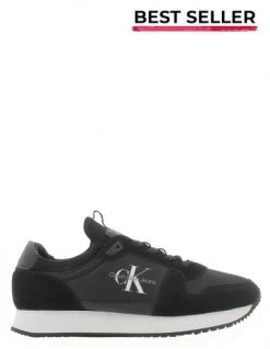 Calvin Klein Baskets De Ville Homme Runner Sock Laceup Noir