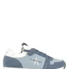 Calvin Klein Baskets De Ville Homme Runner Sock Bleu/blanc -Magasin De Chaussures ym00553 0g1 calvin klein