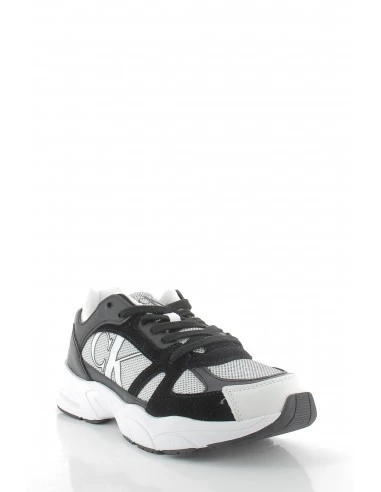 Calvin Klein Baskets De Ville Retro Tennis Laceup Noir/blanc Homme 5 Calvin Klein Baskets De Ville Retro Tennis Laceup Noir/blanc Homme – Image 3