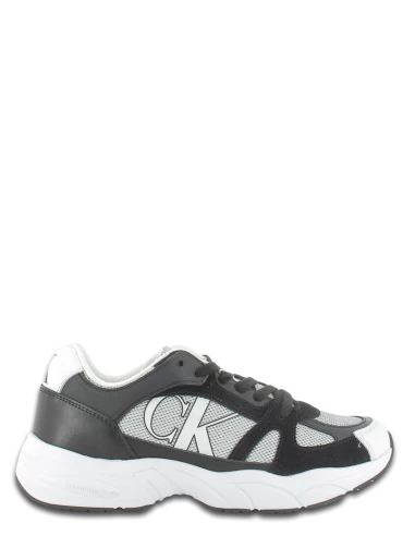 Calvin Klein Baskets De Ville Retro Tennis Laceup Noir/blanc Homme 3 Calvin Klein Baskets De Ville Retro Tennis Laceup Noir/blanc Homme