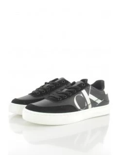 Calvin Klein Baskets De Ville Homme Classic Cupsole Noir/blanc -Magasin De Chaussures ym00713beh calvin klein 1