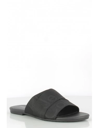 Calvin Klein Claquettes Pour Femme Flat Sandal Slide We Noir 5 Calvin Klein Claquettes Pour Femme Flat Sandal Slide We Noir â Image 3