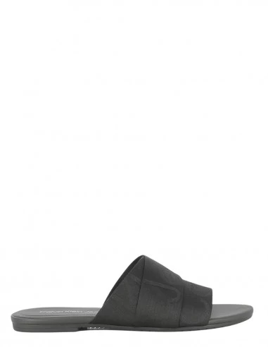 Calvin Klein Claquettes Pour Femme Flat Sandal Slide We Noir 3 Calvin Klein Claquettes Pour Femme Flat Sandal Slide We Noir
